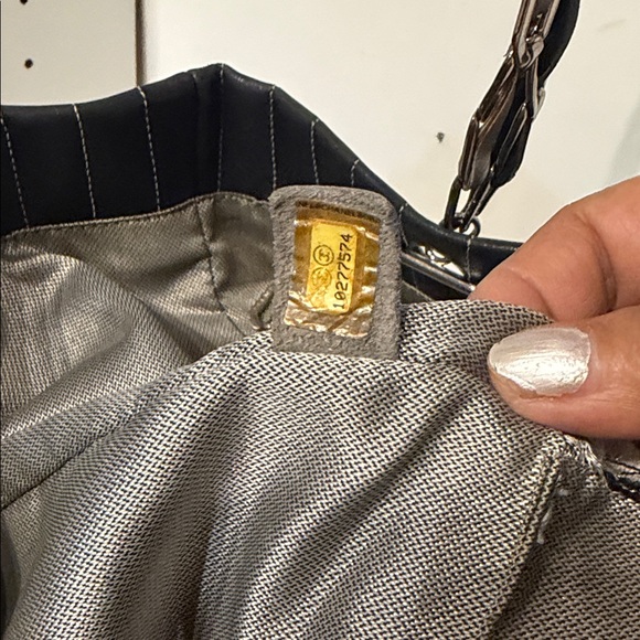 CHANEL Black Leather Tote with Chain Straps - Picture 7 of 10